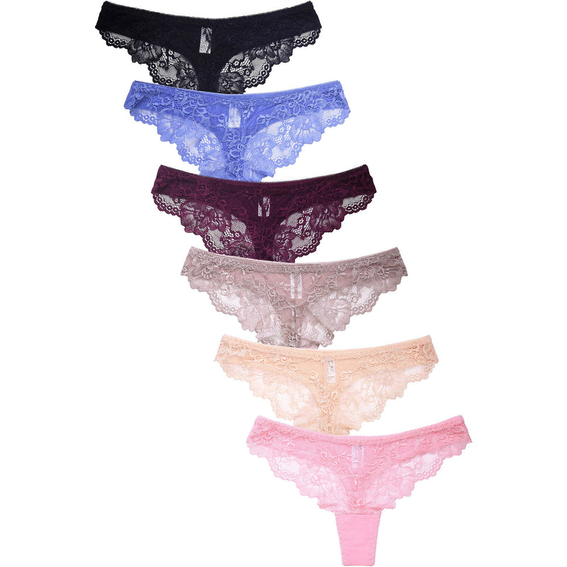 Mamia : Ladies Cotton Thong Panty w/ Lace Front Design – R.T.