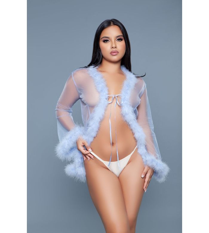 Be Wicked : Short Length Marabou Glamour Robe
